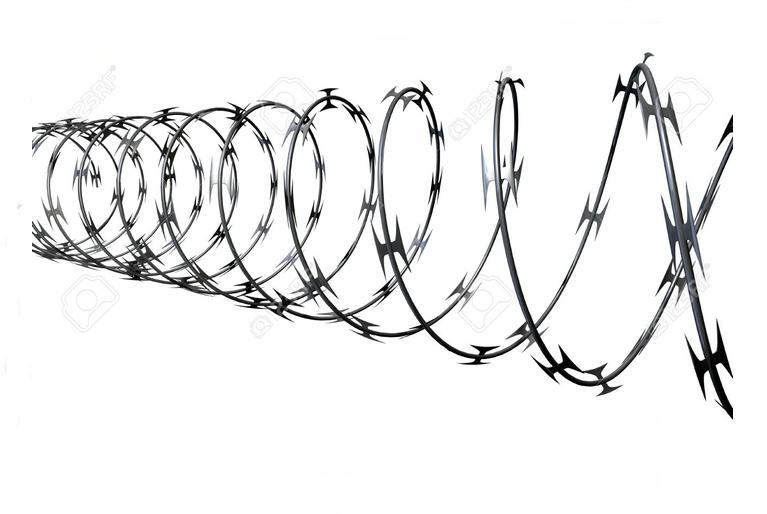 Razor Blade Barbed Wire